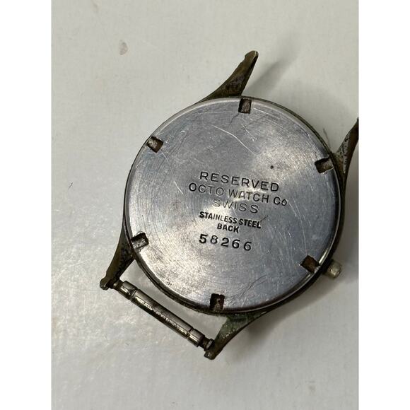 Vintage OCTO Waterproof Watch Face UNTESTED For Parts or Repair - Picture 4 of 5